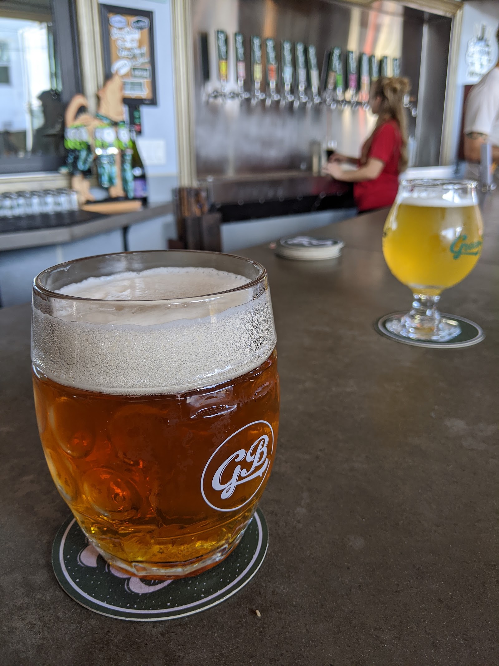 Bars at Green Bench Brewing Co. in Downtown St. Petersburg, St. Petersburg, Florida