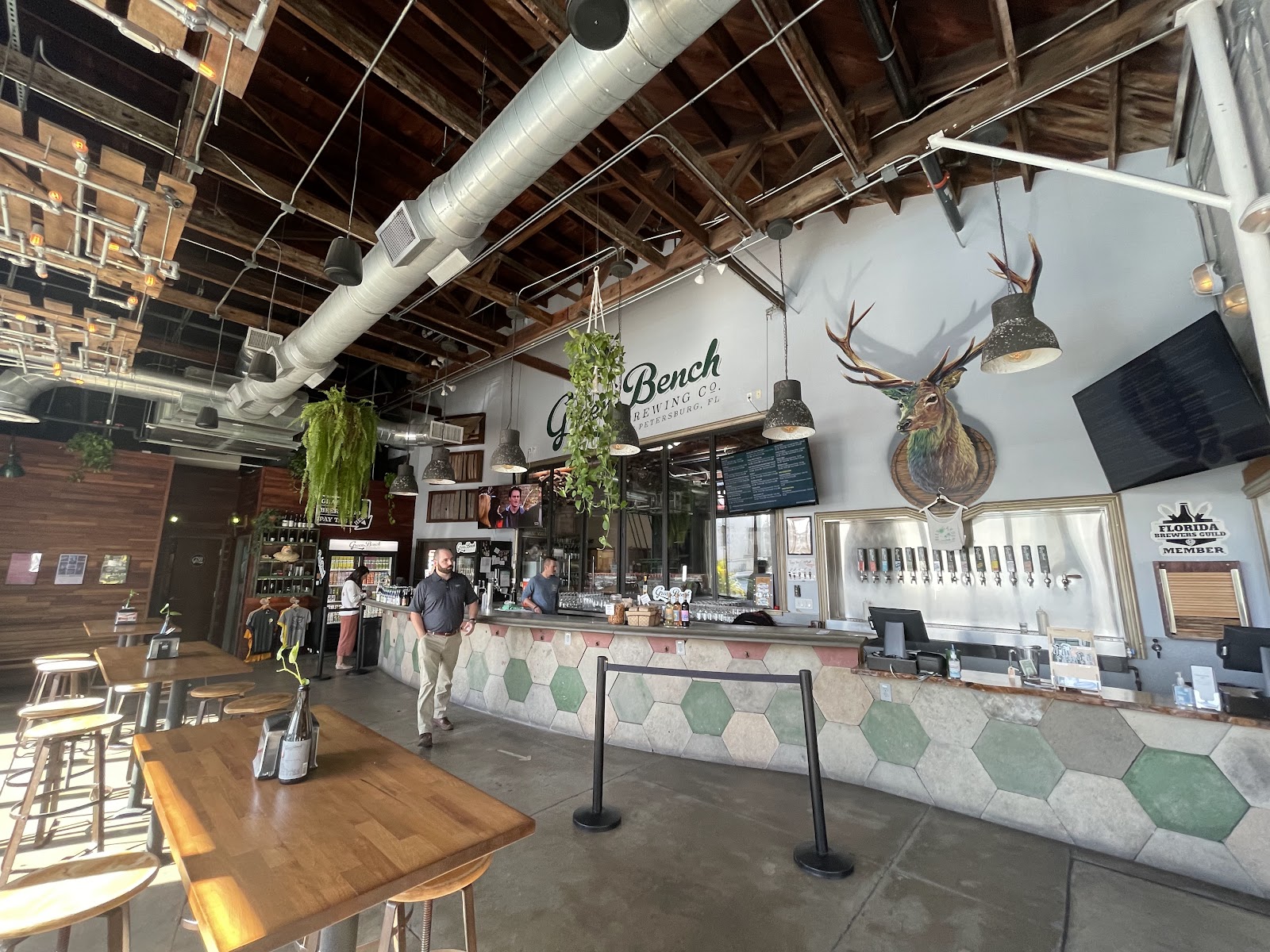 Bars at Green Bench Brewing Co. in Downtown St. Petersburg, St. Petersburg, Florida