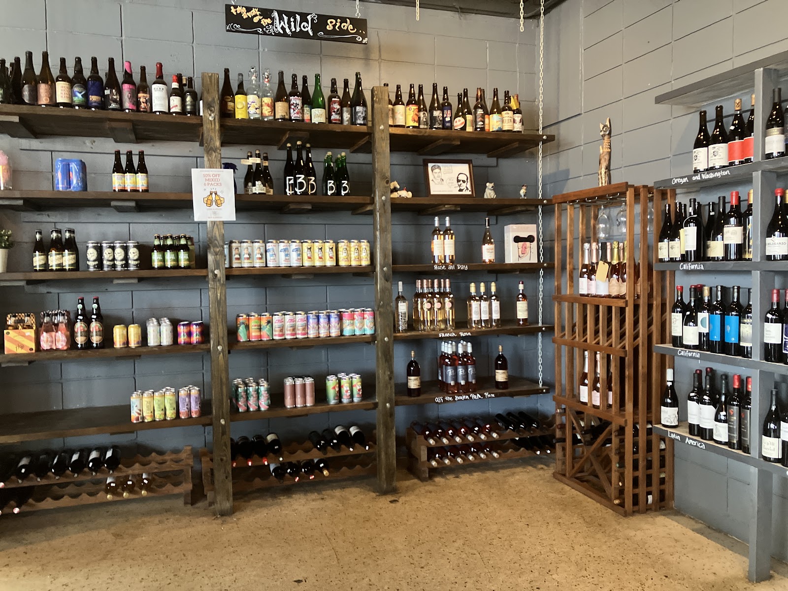 Bars at Hawthorne Bottle Shoppe in Grand Central District, St. Petersburg, Florida