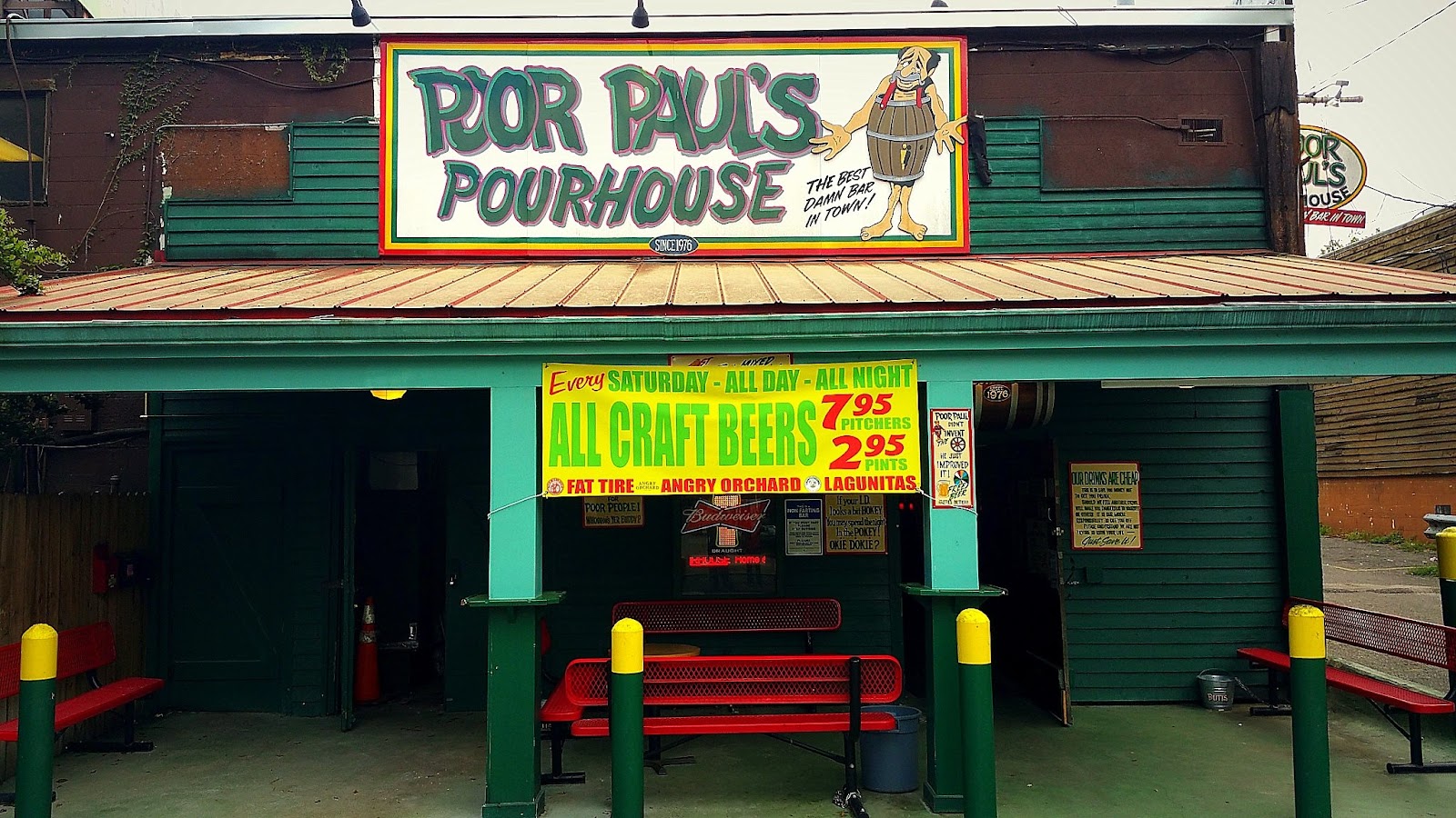 Poor Paul's Pourhouse — Bars in College Town, Tallahassee, FL